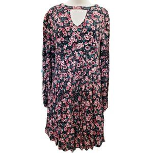 Nina Leonard floral printed boho dress